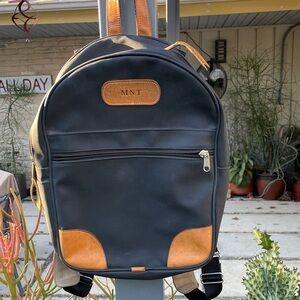 Jon Hart Design Black and Brown Men's Backpack
